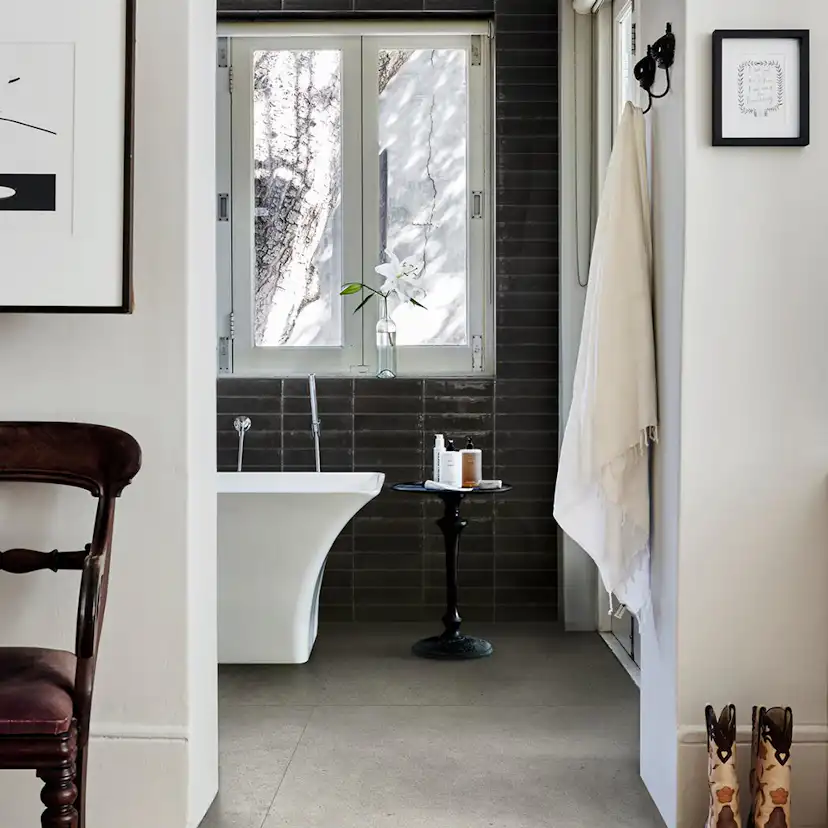 Kakel Marazzi Group Lume Svart 6x24 cm