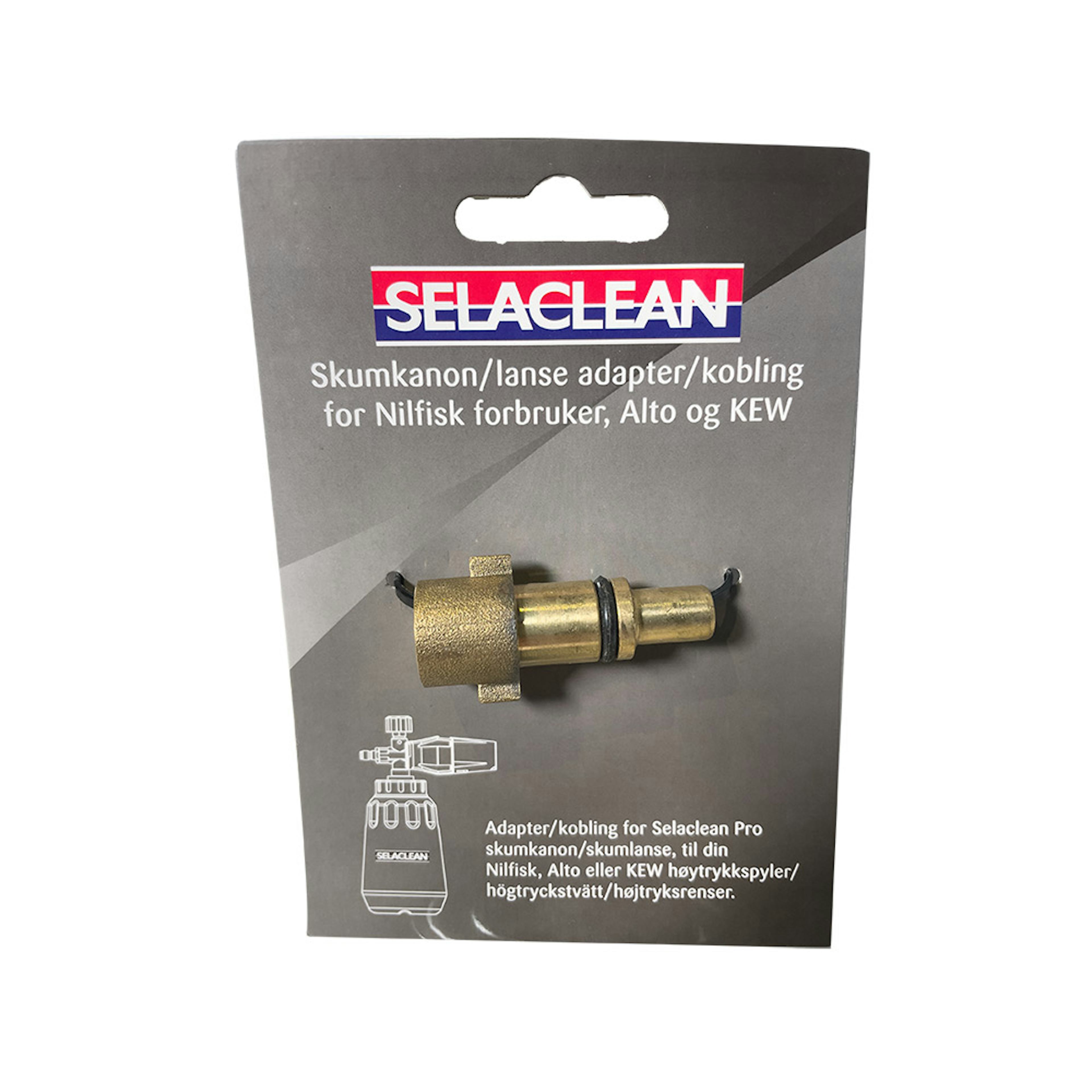 Högtryckskoppling Selaclean För Nilfisk Hobby/KEW/Alto 1/4 tum inv
