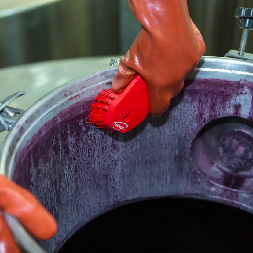 Handborste Vikan Handborste Hård L Röd 200 mm