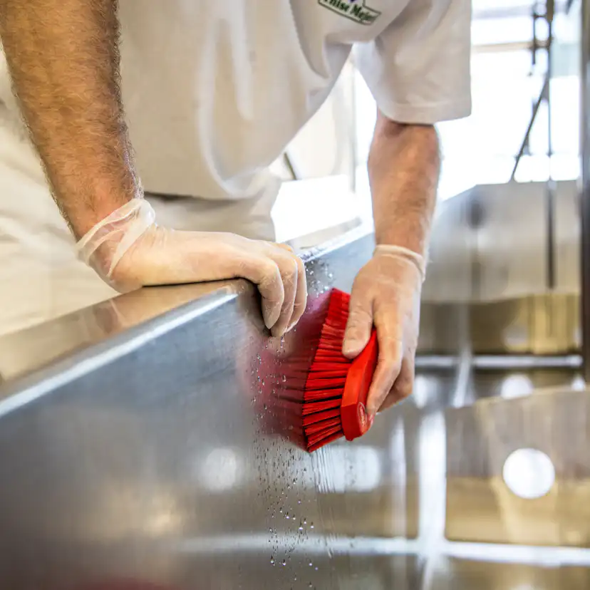 Handborste Vikan Handborste Hård L Röd 200 mm