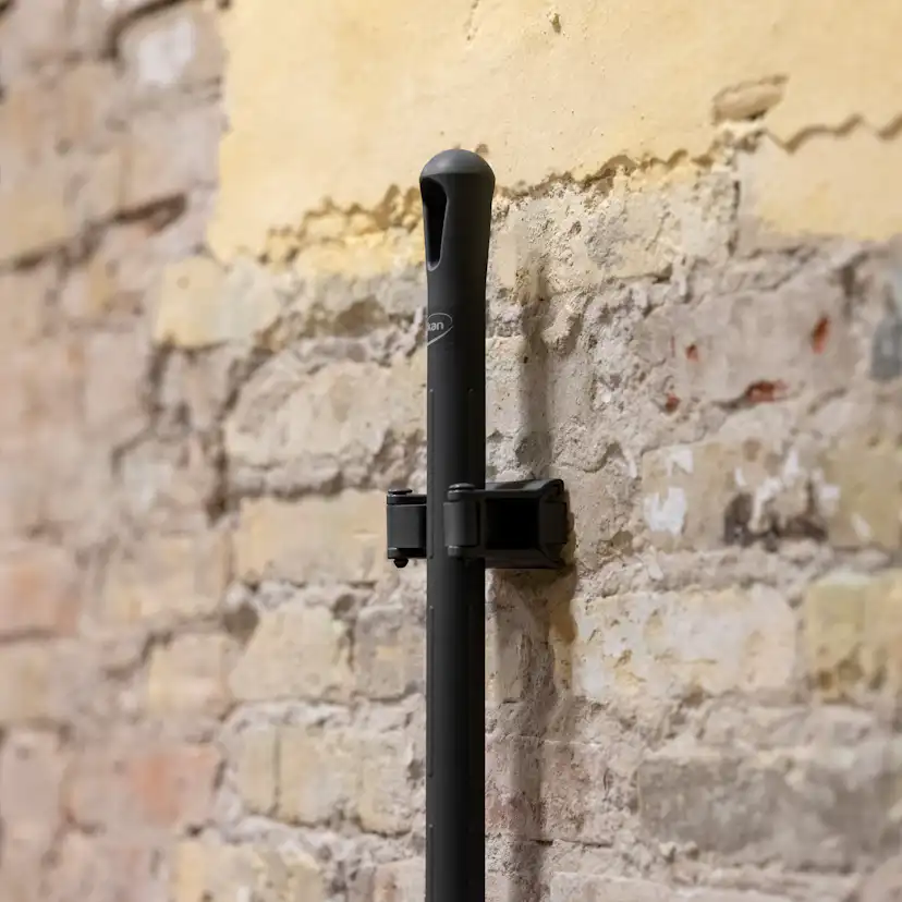 Gummibandshållare Vikan Väggupphäng Gummi Singelmodul Svart 82 mm