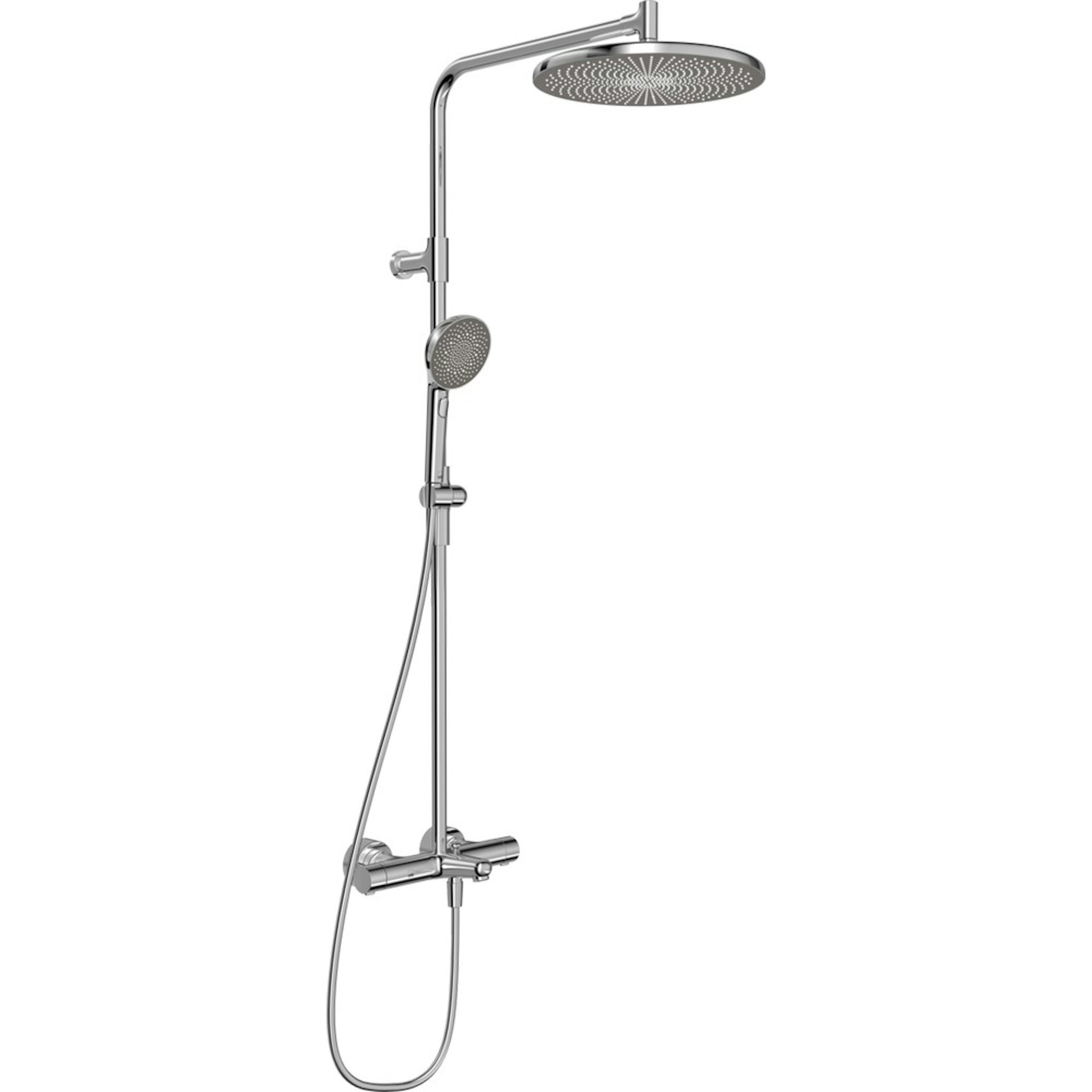 Takduschset Oras Aurelia Round med Badkarsblandare 150 cc