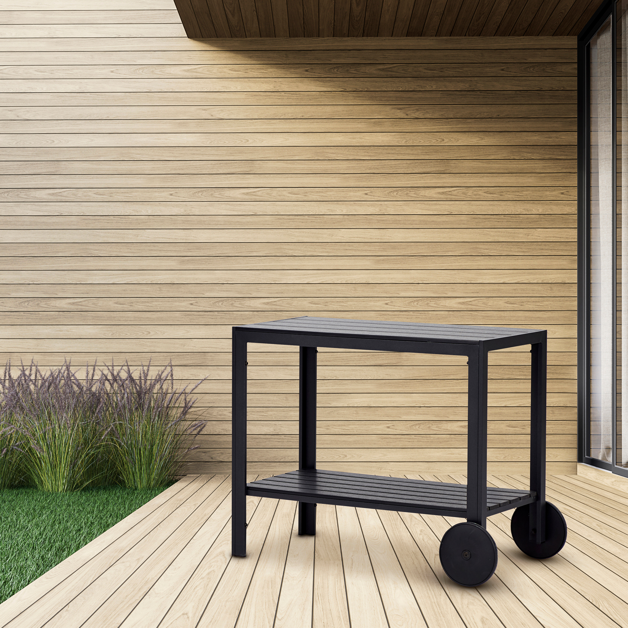 Serveringsvagn Outfit 90x45 cm Utomhus