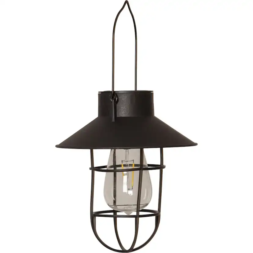 Solcellsdekoration Star Trading Cage Svart LED Solcellslampa