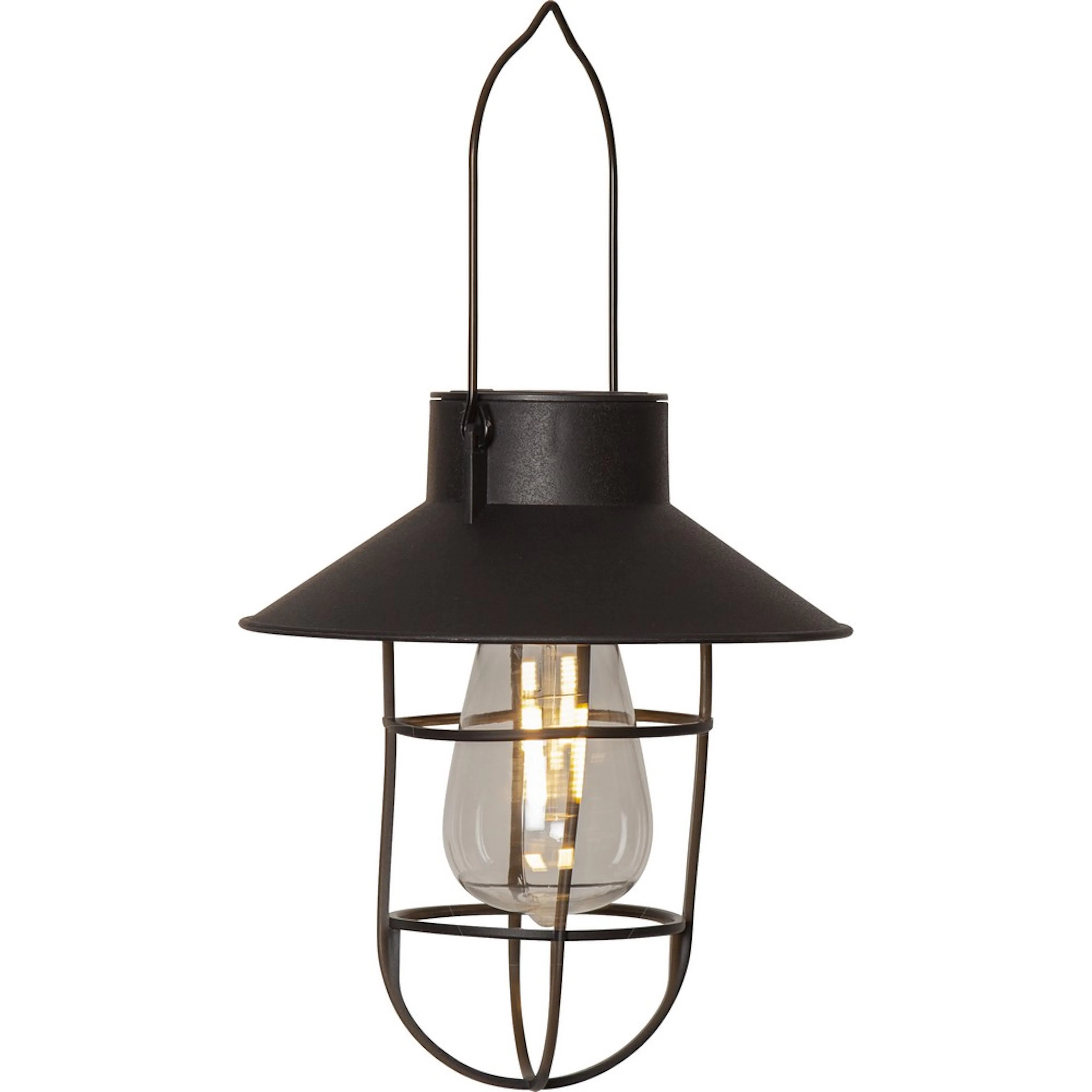 Solcellsdekoration Star Trading Cage Svart LED Solcellslampa