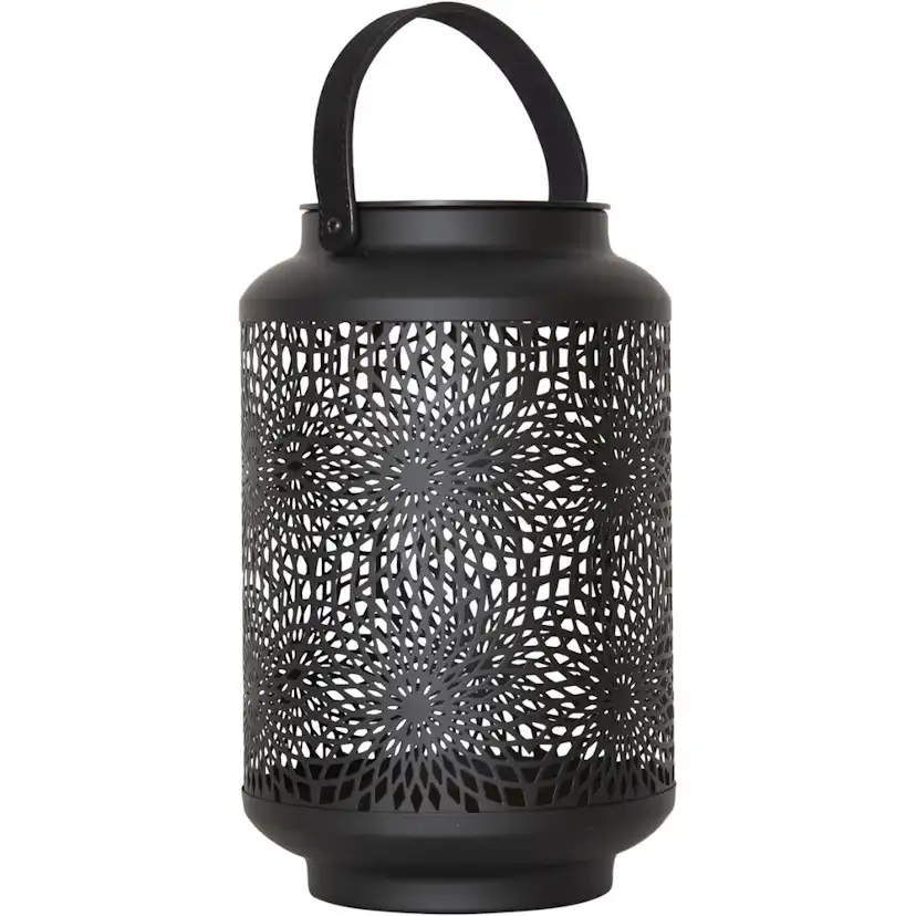 Solcellsdekoration Star Trading Mandala Svart