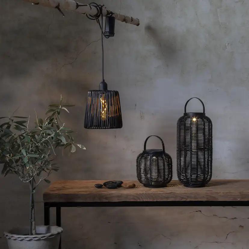 Solcellslykta Star Trading Runda 30 cm