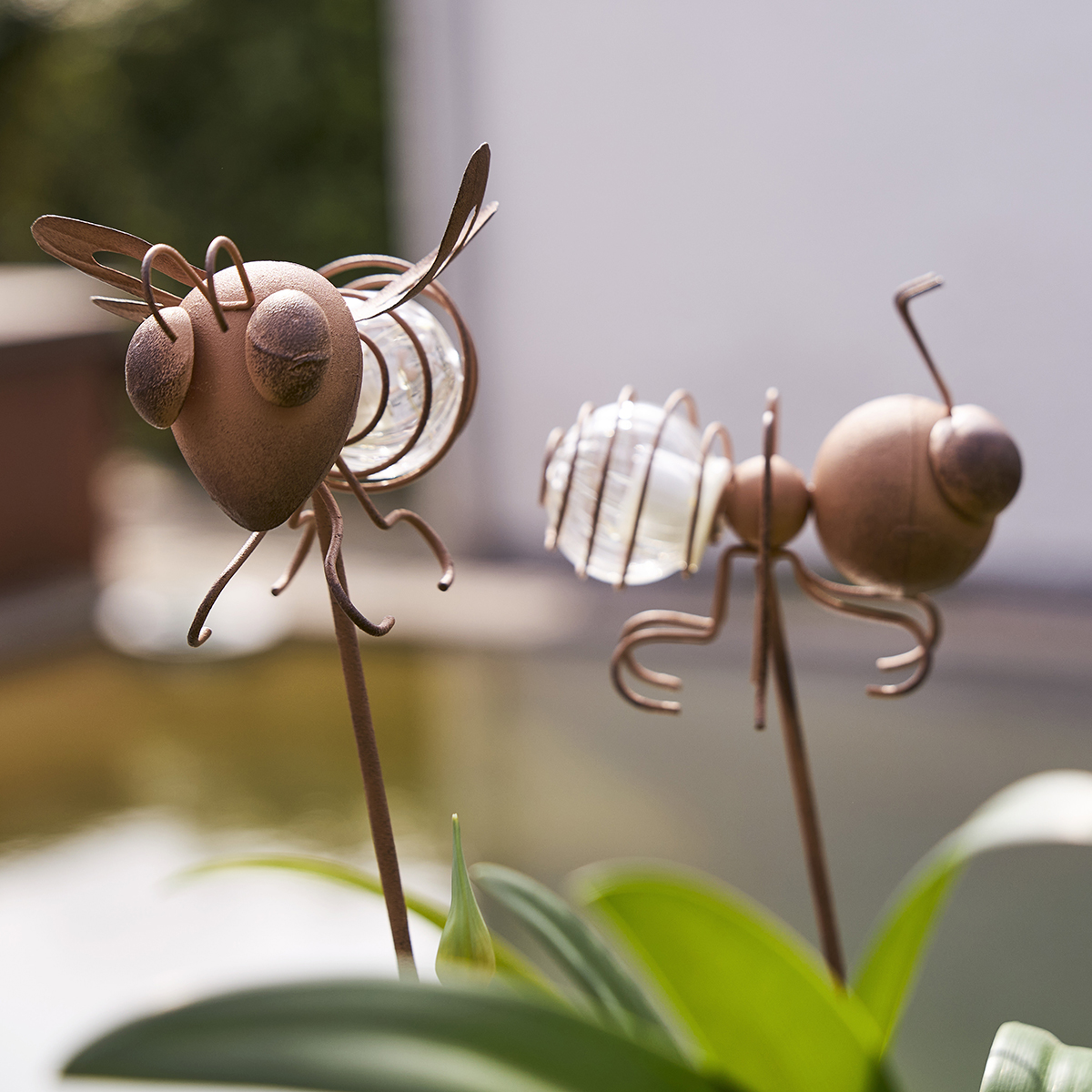 Solcellsdekoration Star Trading Oxida LED 2-pack Insekt