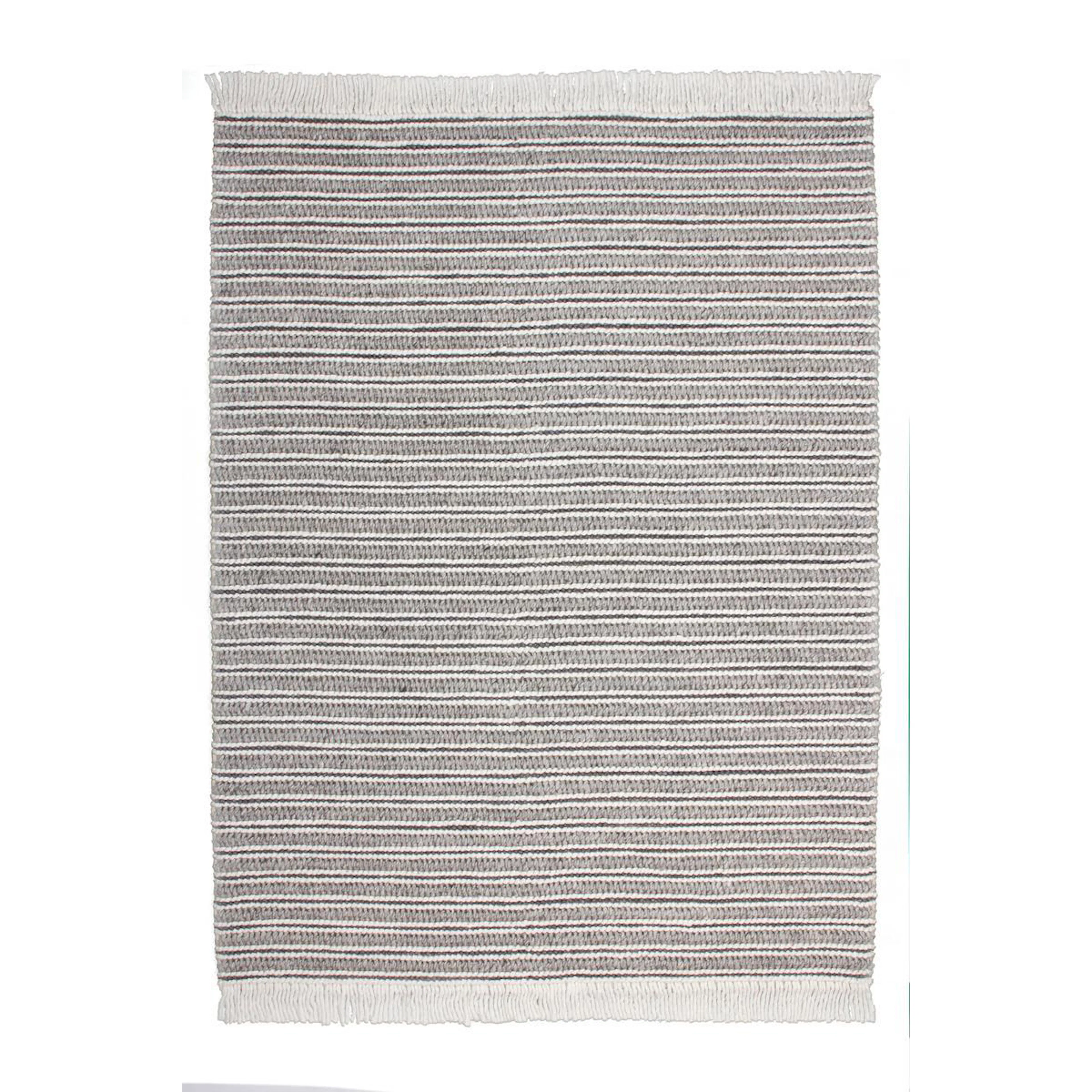 Handvävd matta D-sign Tonsiouxford Sysut Grå