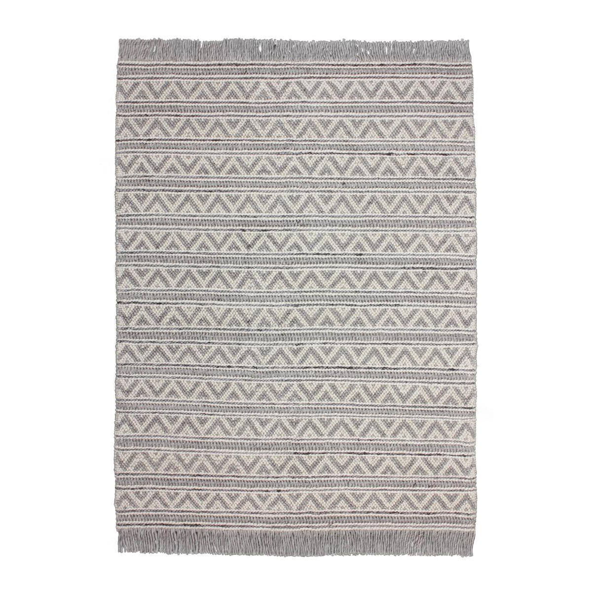 Handvävd matta D-sign Tonsiouxford Sas Silver