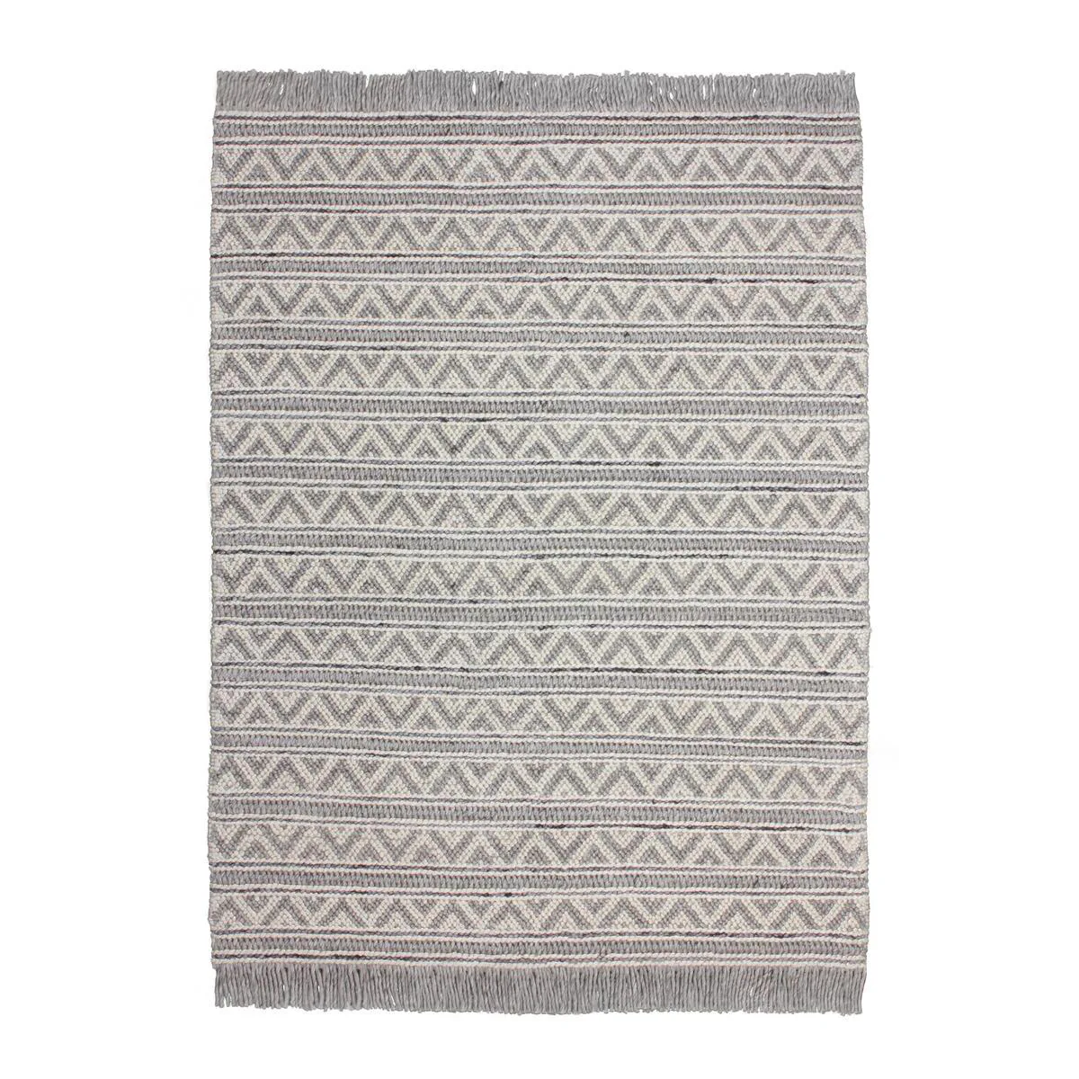 Handvävd matta D-sign Tonsiouxford Sas Silver