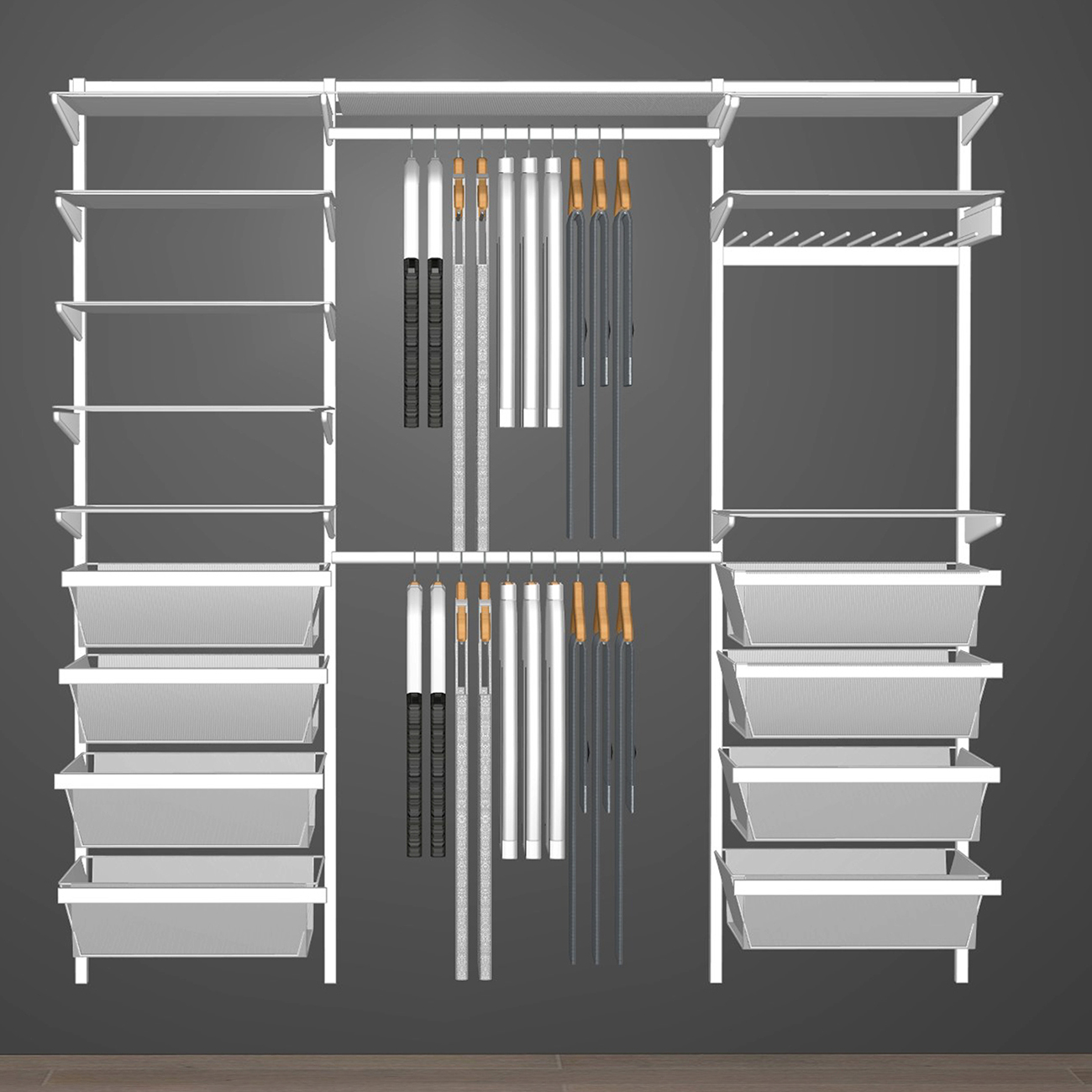 Förvaringssystem Pelly System Trådhylla 1500-2000 mm