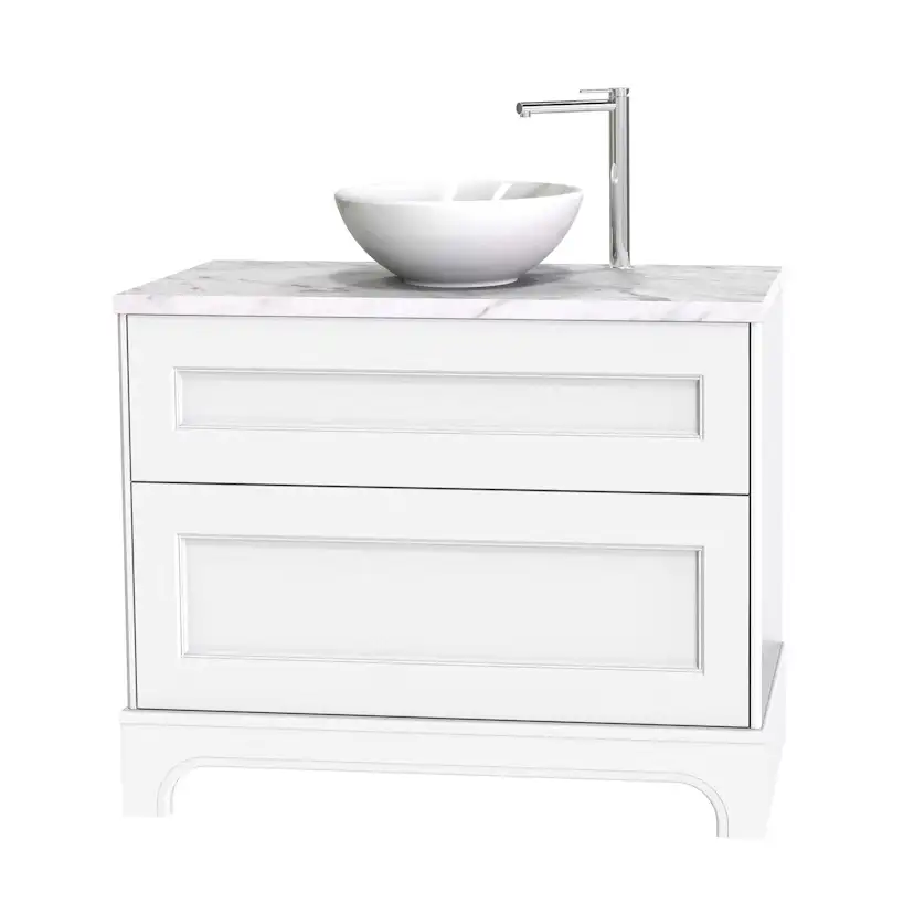 Tvättställsskåp Miller Badrum Kensington 100 med Lådor med Sockel för Bänkskiva