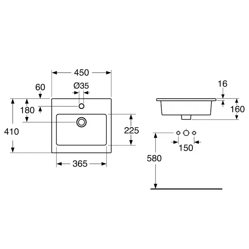 Tvättställ Gustavsberg Graphic