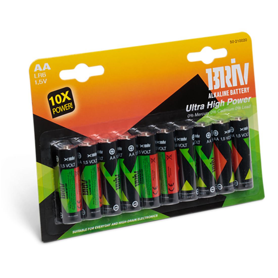 Batteri Briv LR6 AA 10-Pack