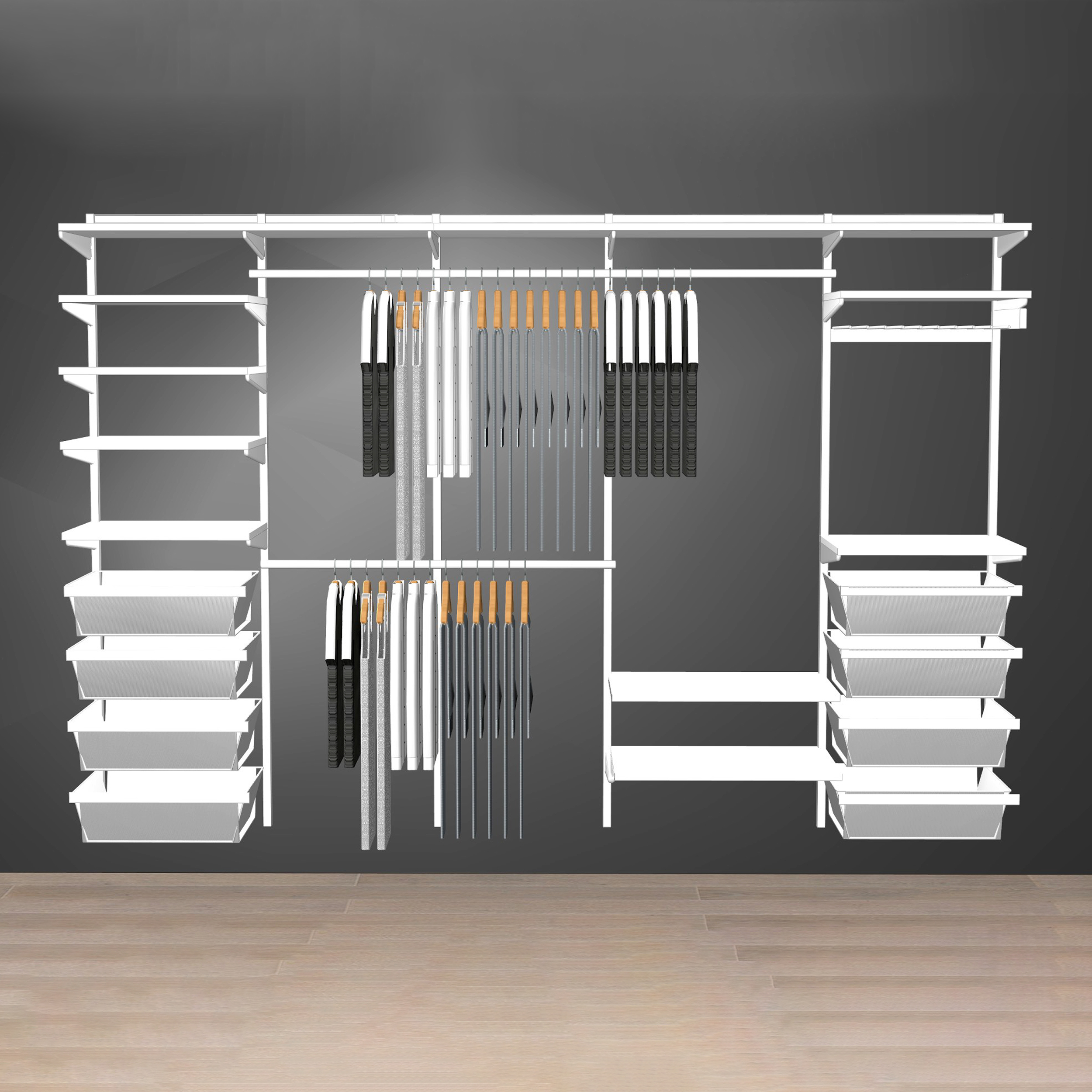 Förvaringssystem Pelly System Trähylla 1850-2930 mm