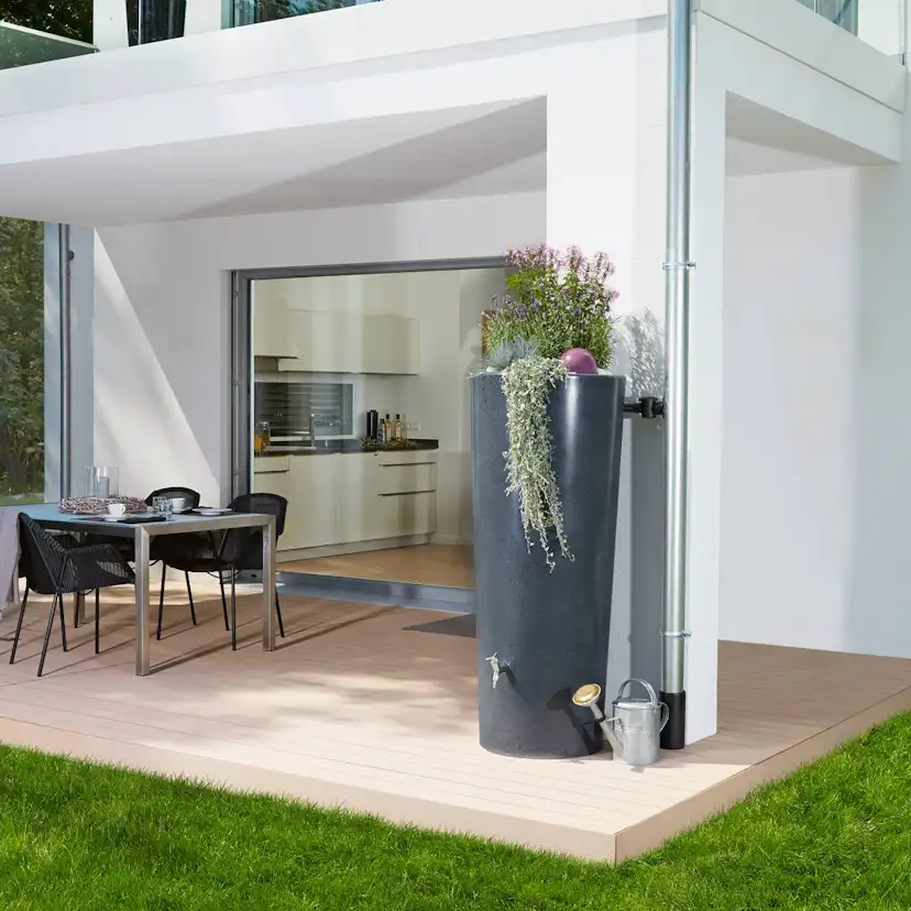 Regnvattentunna Garantia Stone 2i1 350 L Lava