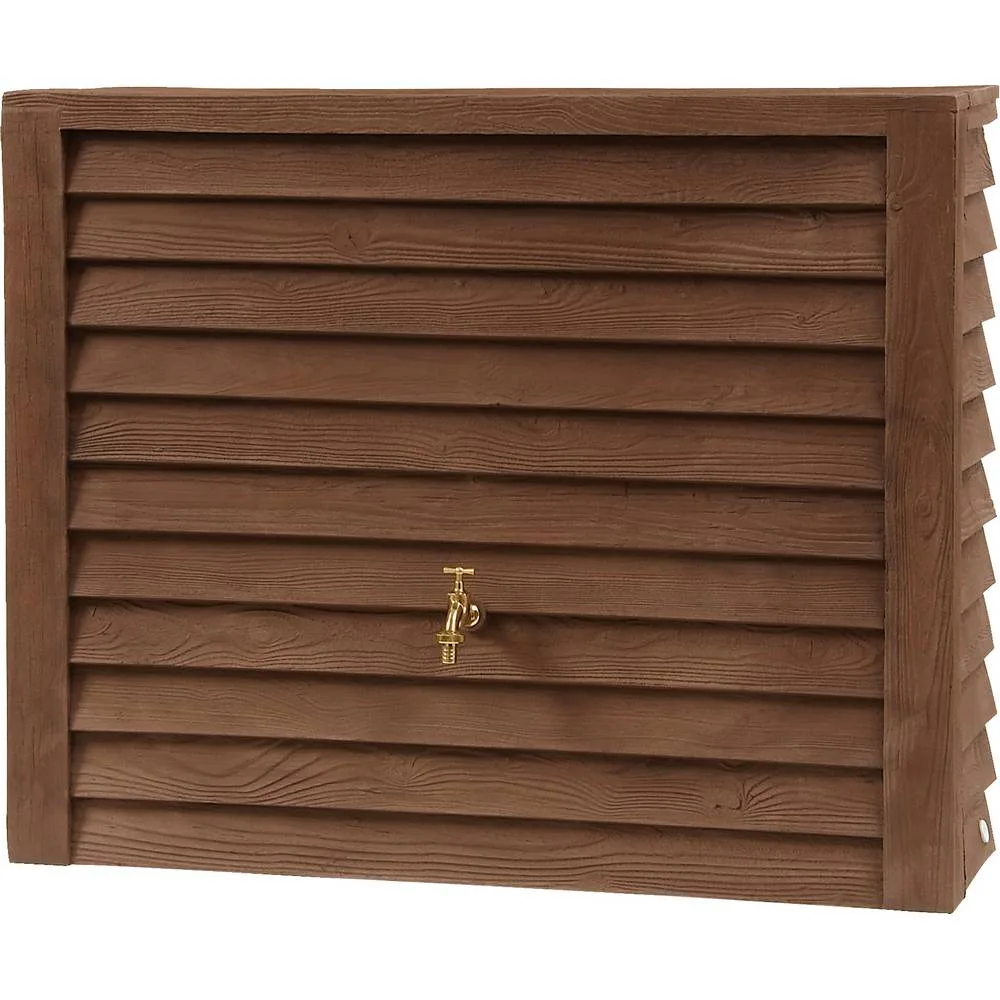 Regnvattentunna Garantia Woody 350 L Mörkbrun