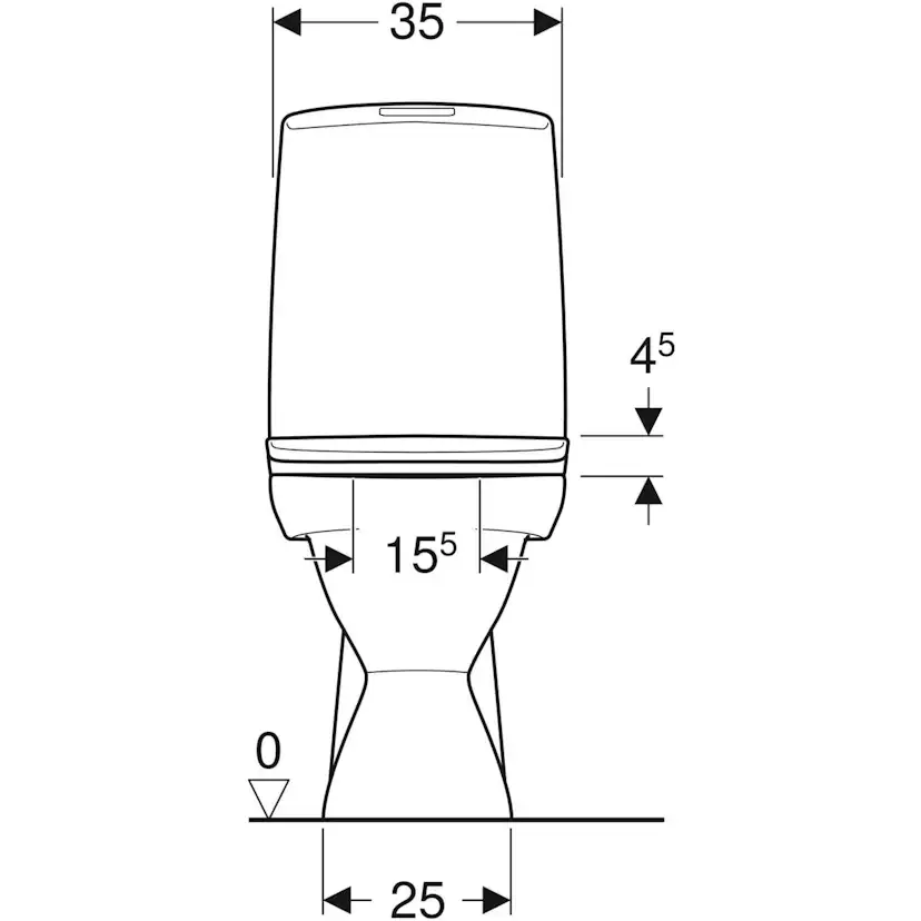 Toalettstol Ifö Vinta Rimfree för Limning med Hårdsits