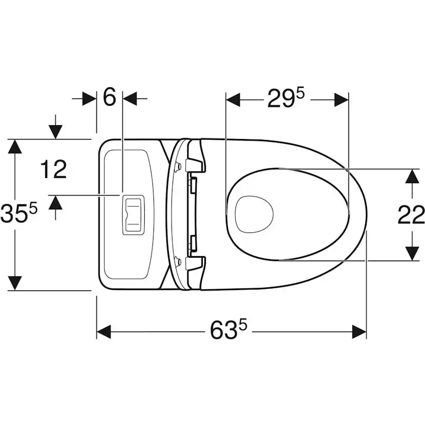 Toalettstol Ifö Vinta Rimfree för Limning med Hårdsits