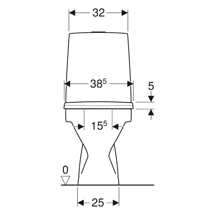 Toalettstol Ifö Pala med Skruvhål