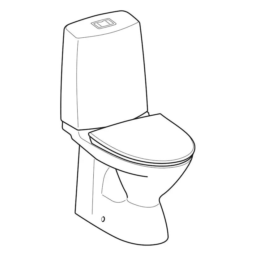 Toalettstol Ifö Vinta Rimfree