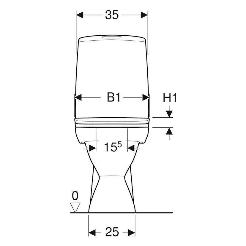Toalettstol Ifö Vinta Rimfree