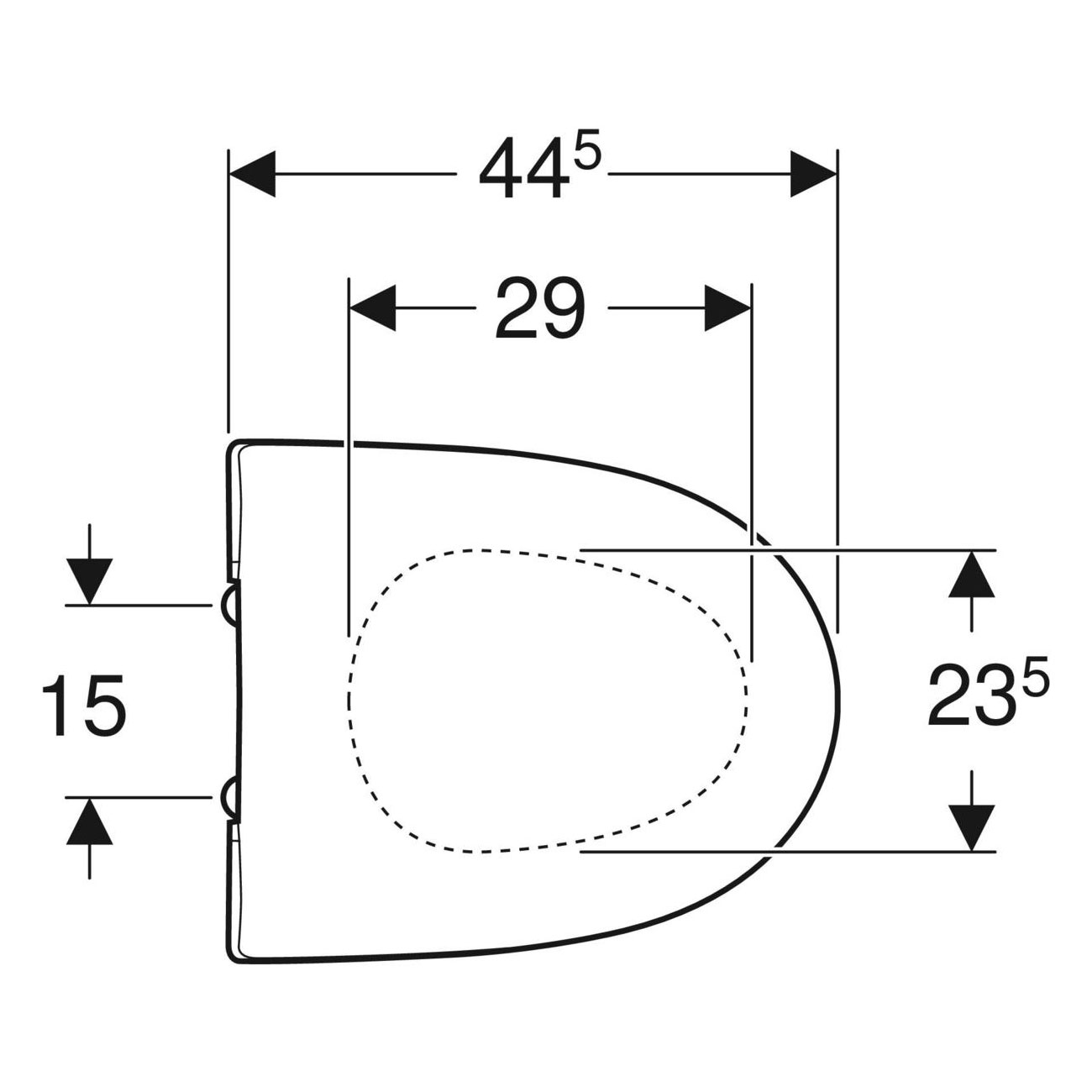Toalettsits Ifö Pala Hårdsits