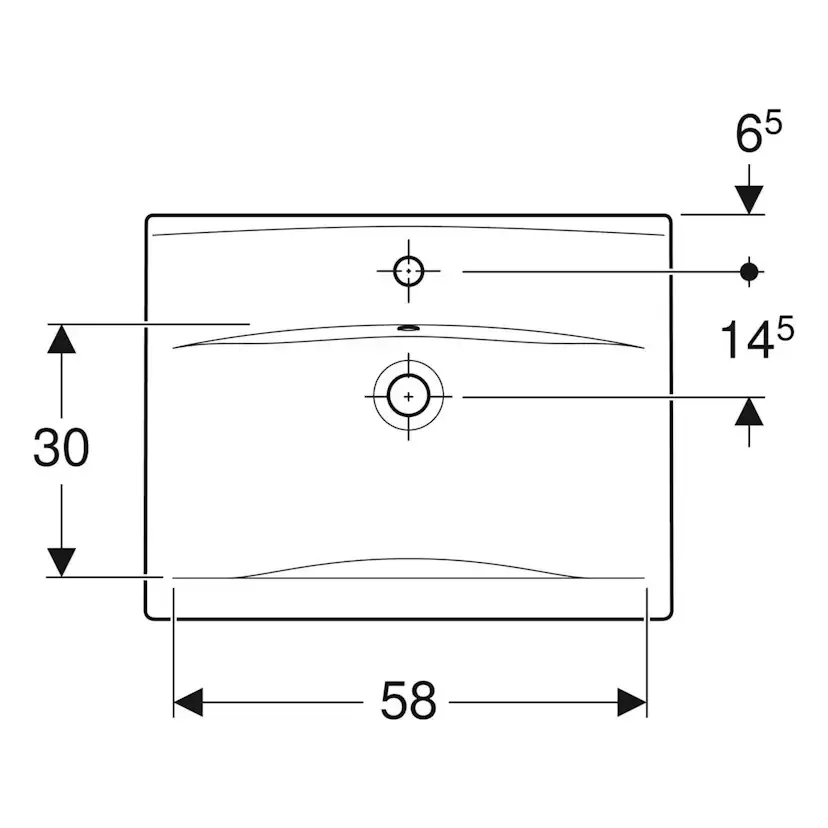 Tvättställ Ifö Elegant 610 mm