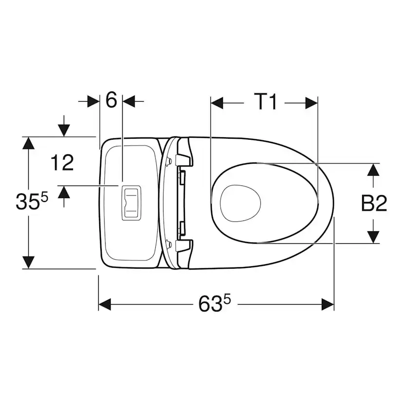 Toalettstol Ifö Vinta Rimfree Förhöjd Dolt S-lås