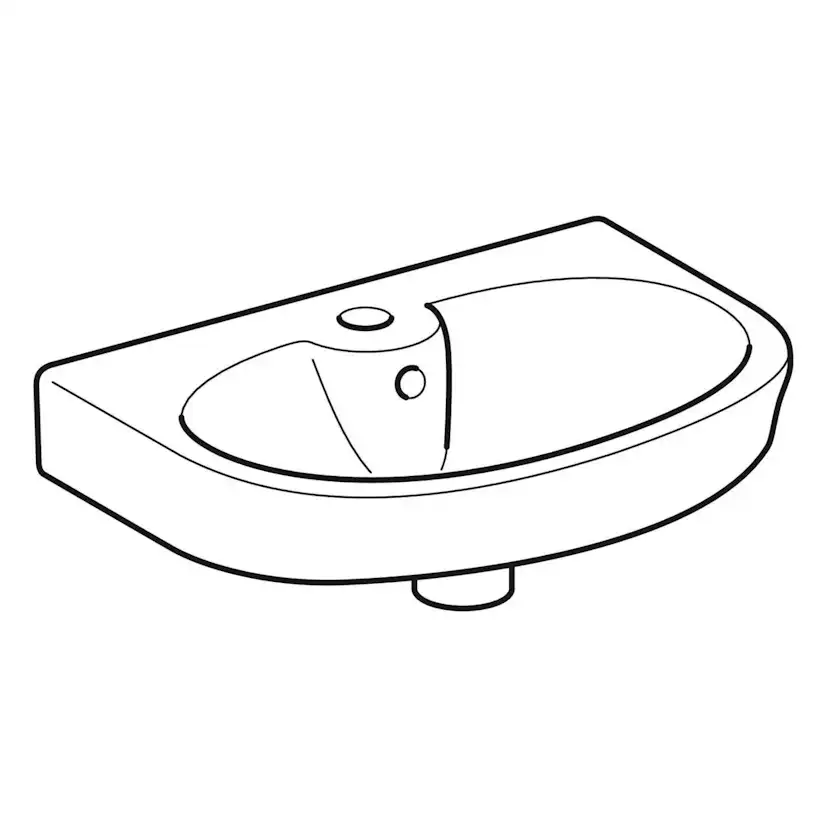 Tvättställ Ifö Vinta Rund 500 mm