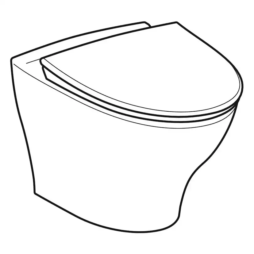 Vägghängd Toalettstol Ifö Vinta Art Rimfree