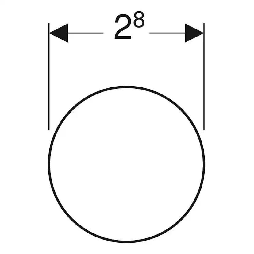 Knopp Ifö Rund Ø28 mm