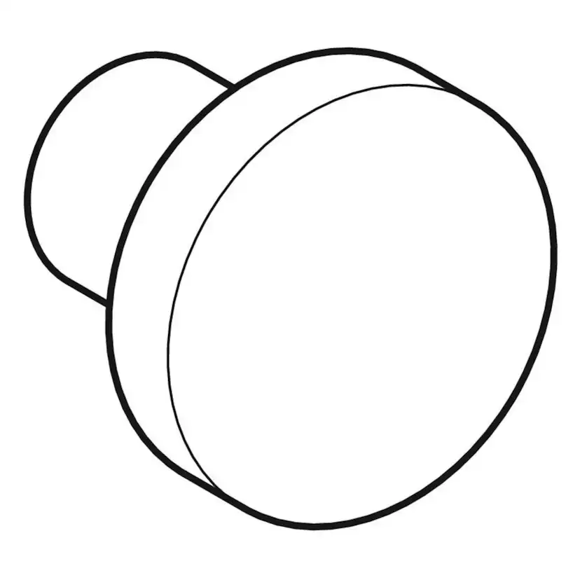 Knopp Ifö Rund Ø28 mm