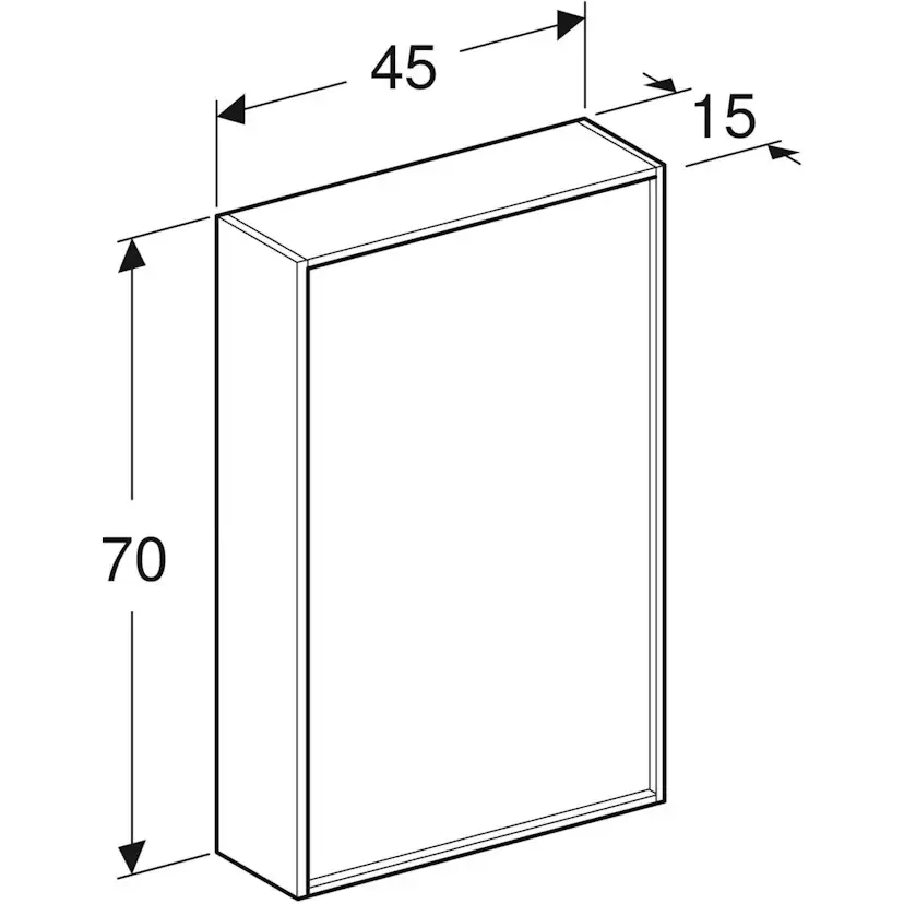 Väggskåp Ifö Sense Art med en Dörr