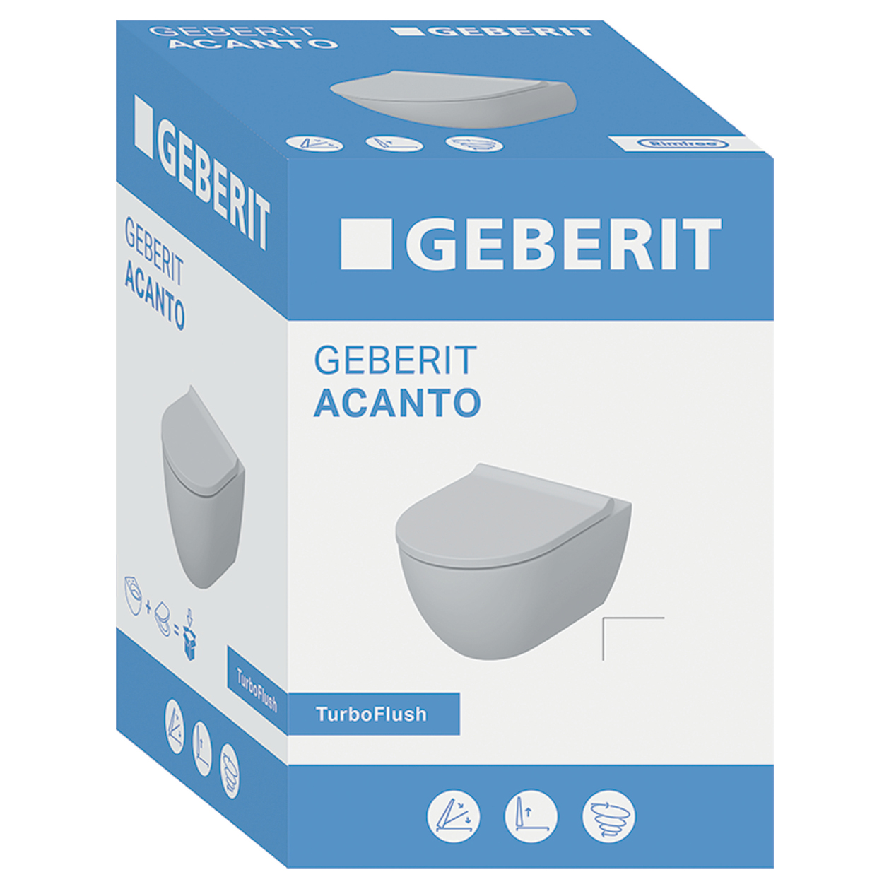 Vägghängd Duschtoalett Geberit Acanto TurboFlush