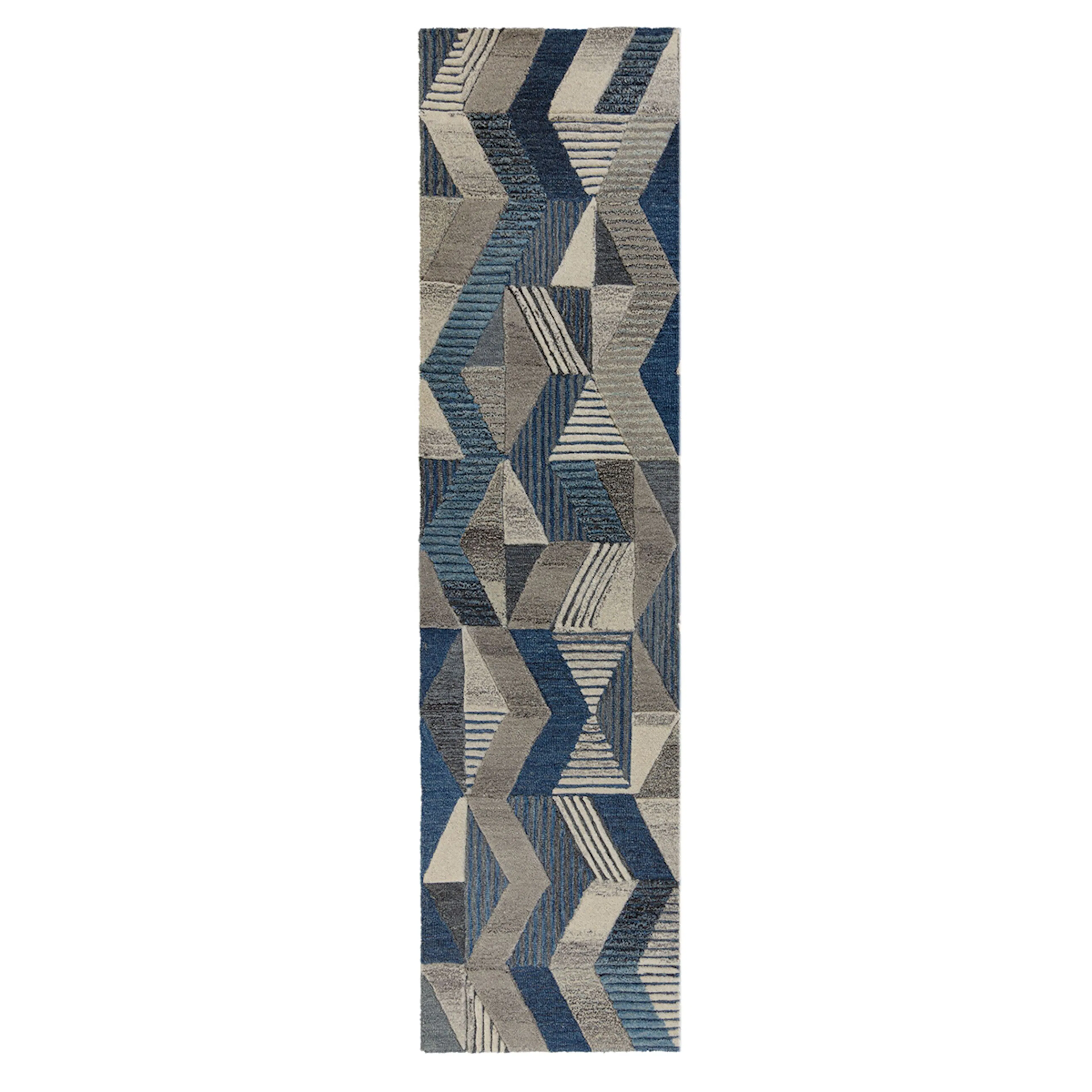 Luggmatta Flair Rugs Archer Runner Blå Ull