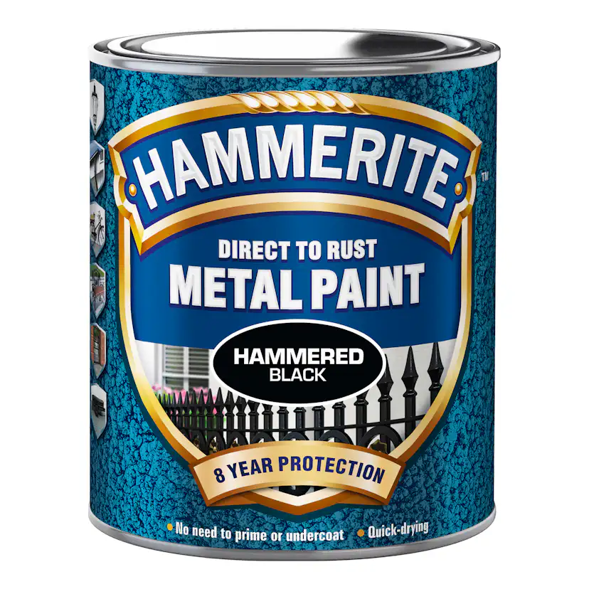 Rostskyddsfärg Hammerite Hammarlack Svart 2,5L
