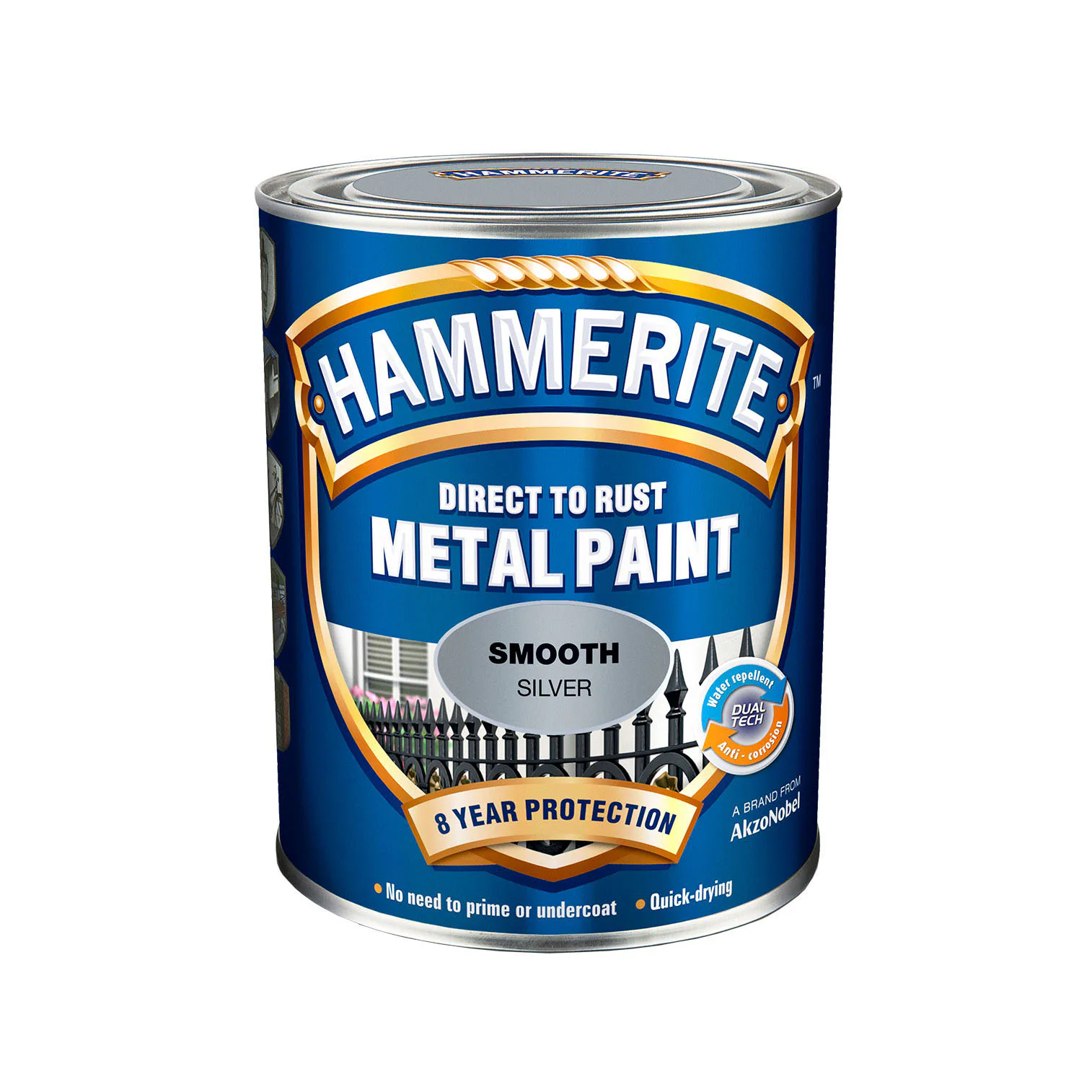 Slätlack Hammerite Silver 250 ml