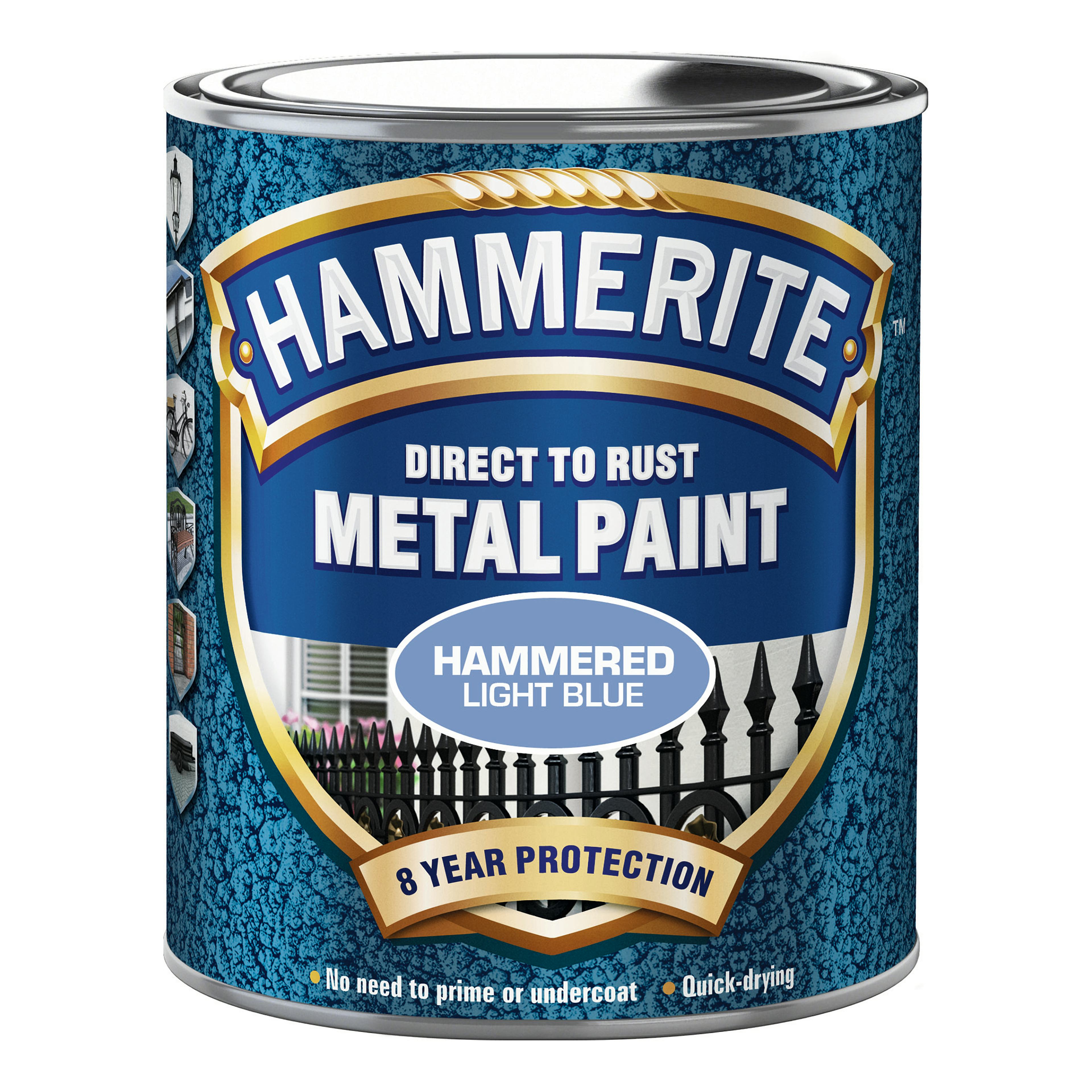 Rostskyddsfärg Hammerite Hammarlack Ljusblå 750ml