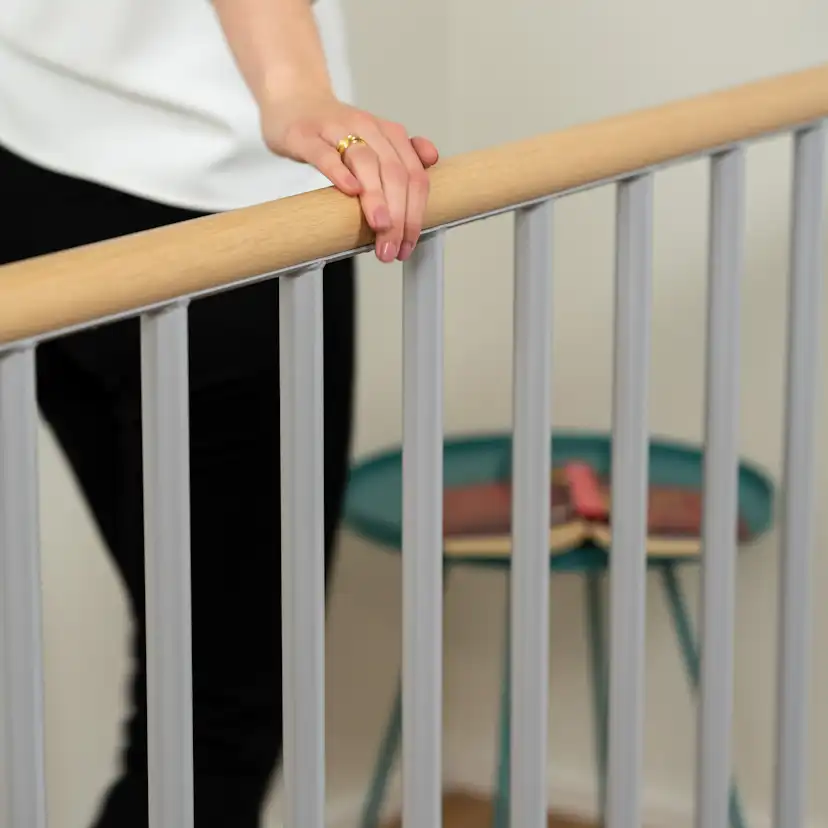 Skyddsräcke Dolle Classic Ek Vit Oljad Start