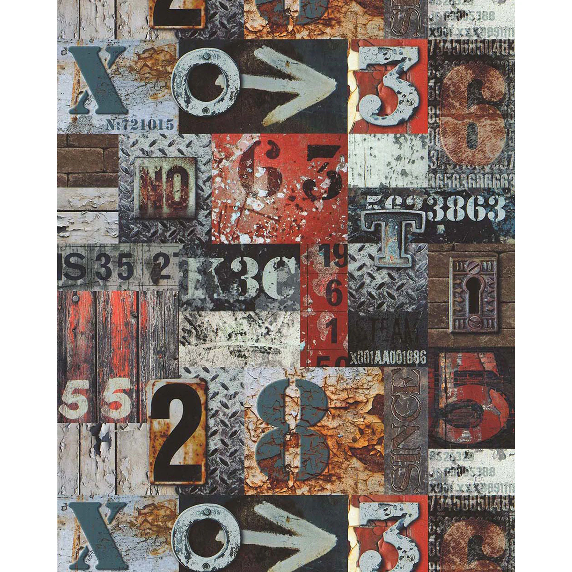 Tapet Lutéce Lettrage Rouge 51171510