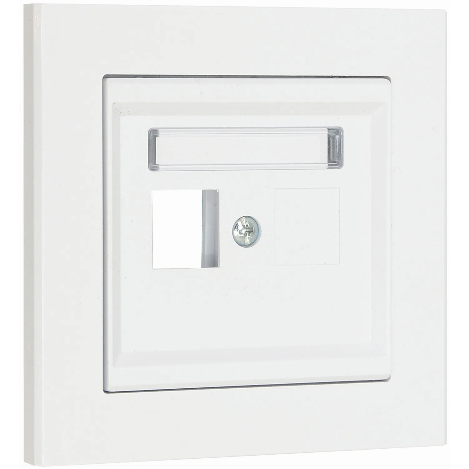 Centrumplatta Malmbergs Optima Rak 1-V Vit