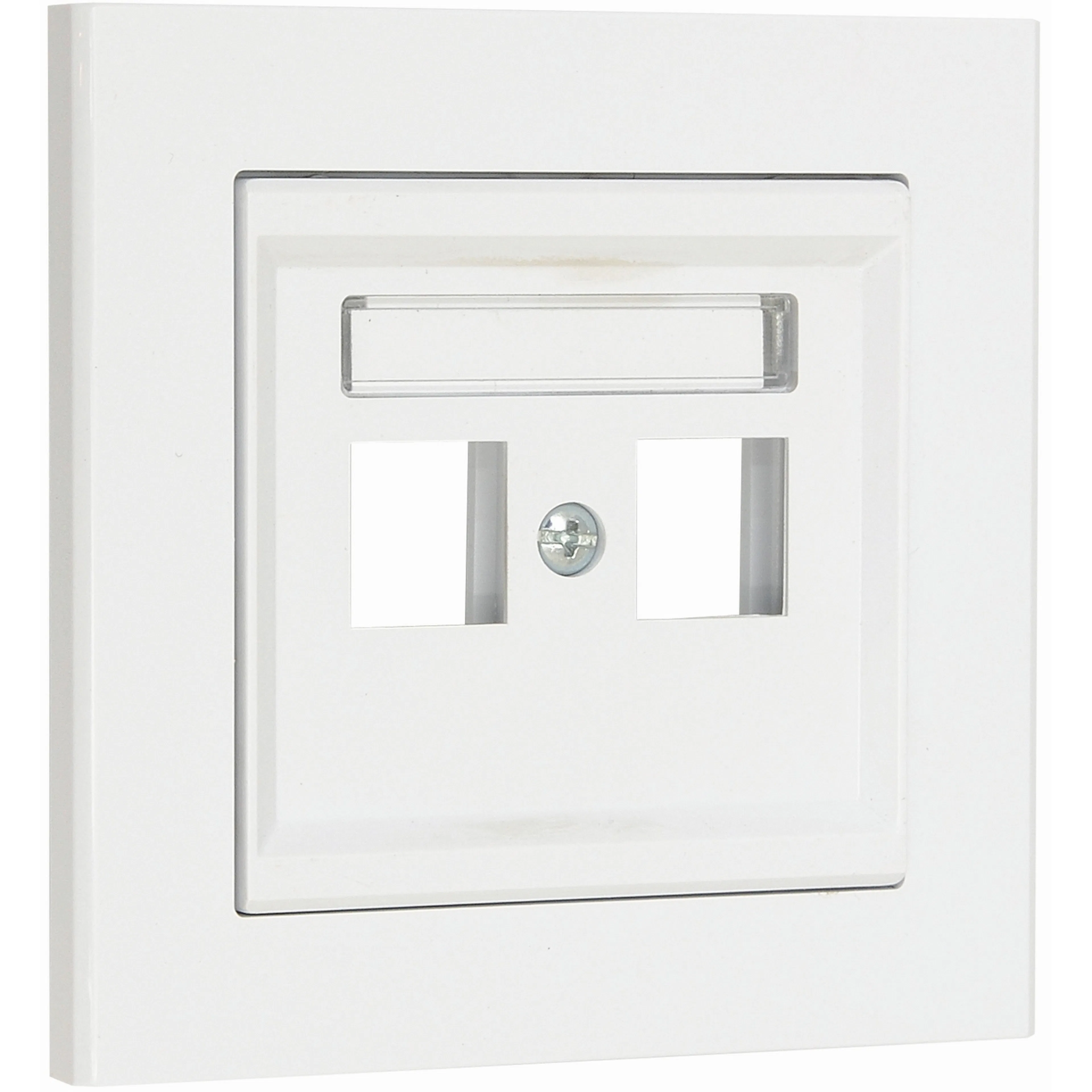 Centrumplatta Malmbergs Optima Rak 2-V Vit