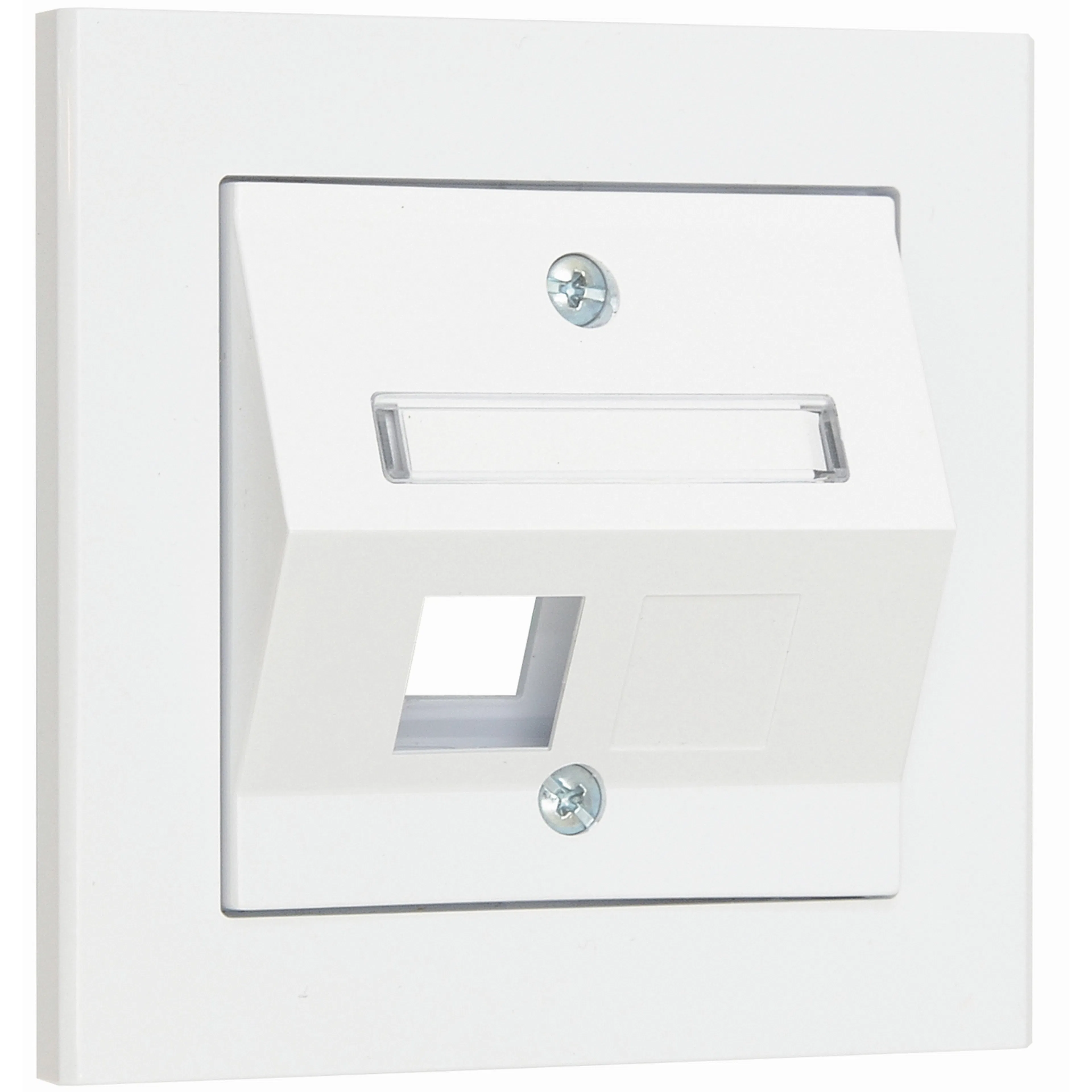 Centrumplatta Malmbergs Optima Vinkl 1-V Vit