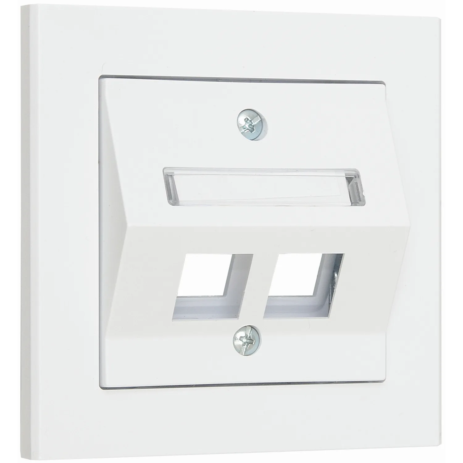 Centrumplatta Malmbergs Optima Vinkl 2-V Vit