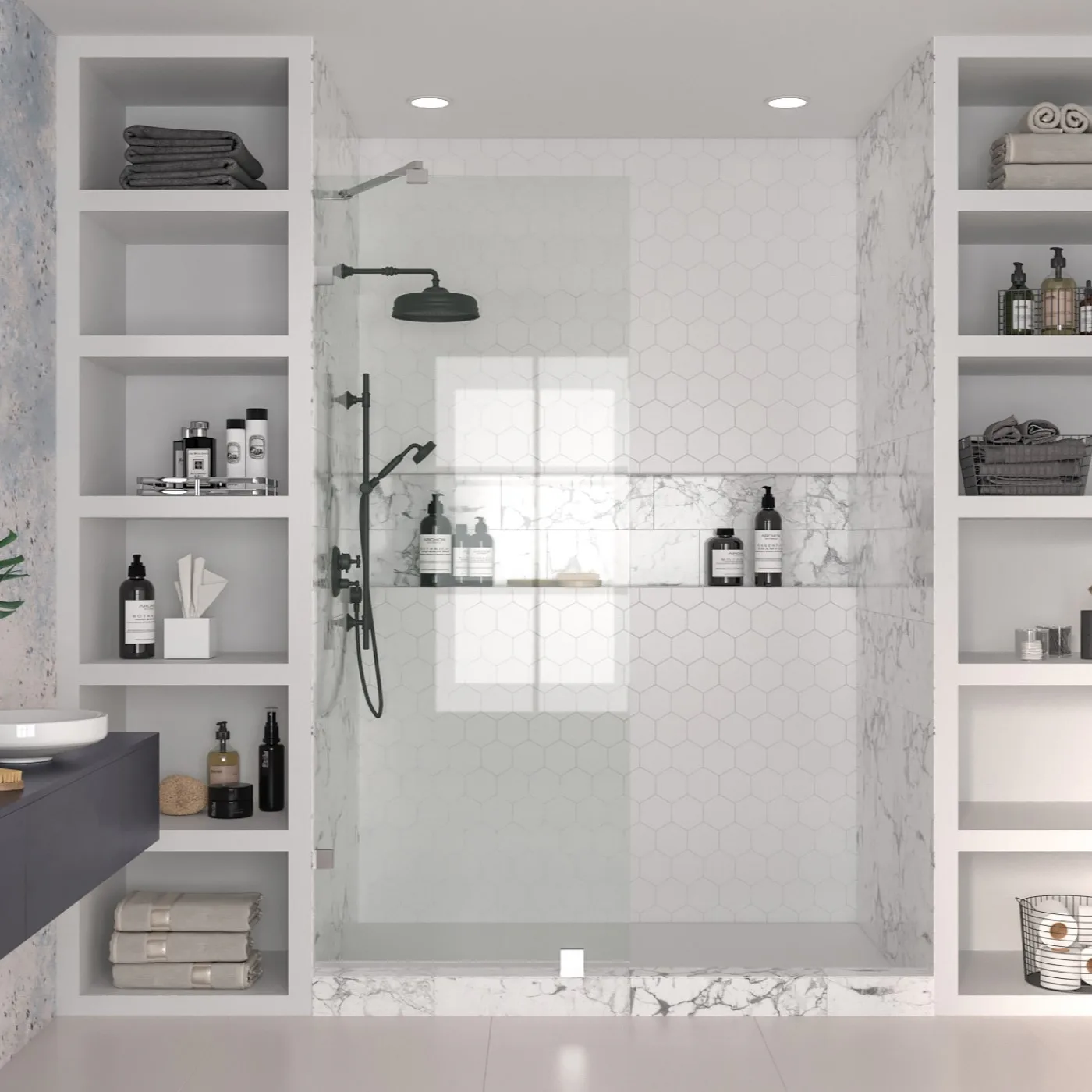 Duschvägg Hietakari Vetro 511 Fast