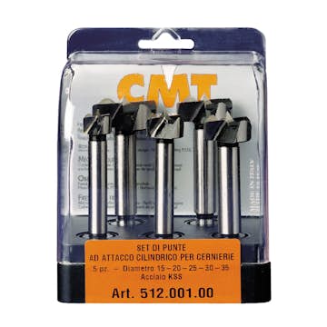 Gångjärnsborr CMT Orange Tools Set KS 15-35/90 mm K10