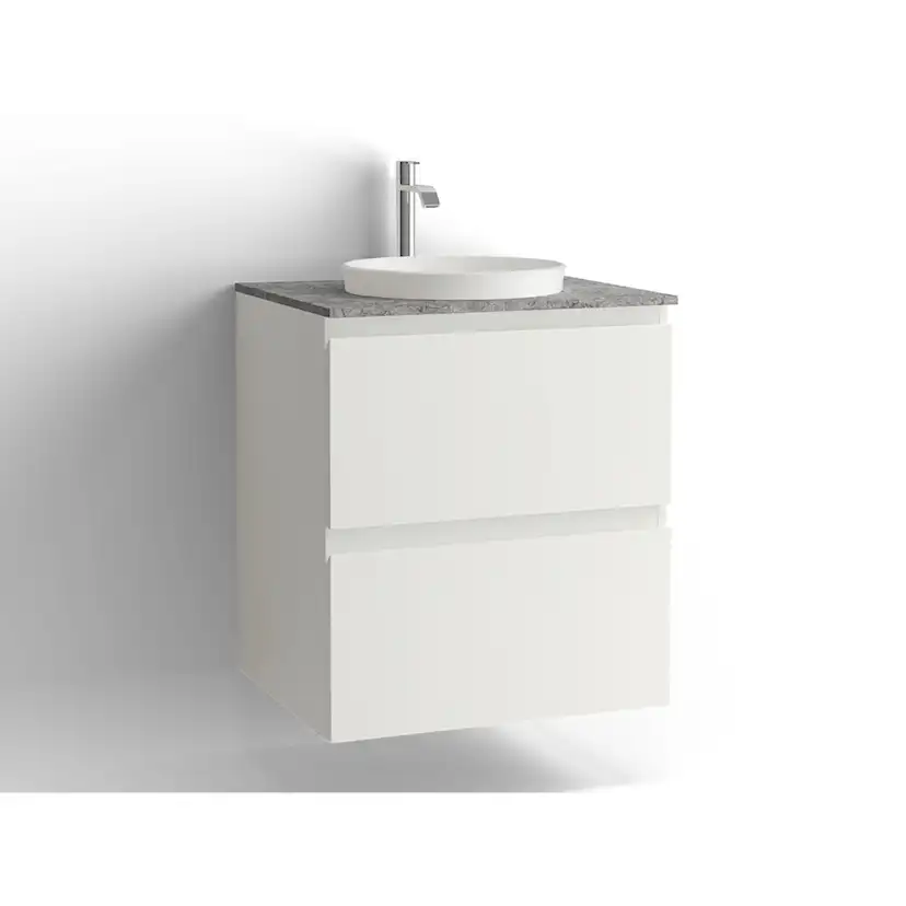 Tvättställsskåp Vedum Flow 600x478 med 2 Lådor