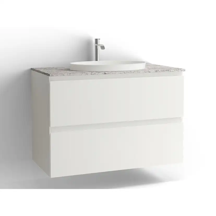 Tvättställsskåp Vedum Flow 1000 med 2 Lådor